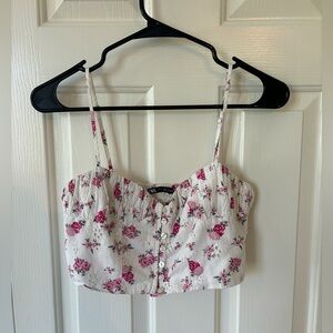 ZARA floral tank top, size small